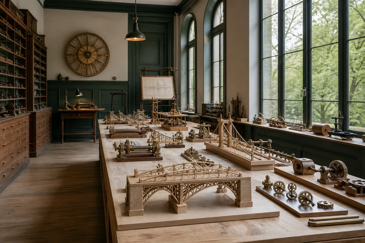 Tableau noir couvert de schémas techniques et de nombres binaires écrits à la craie